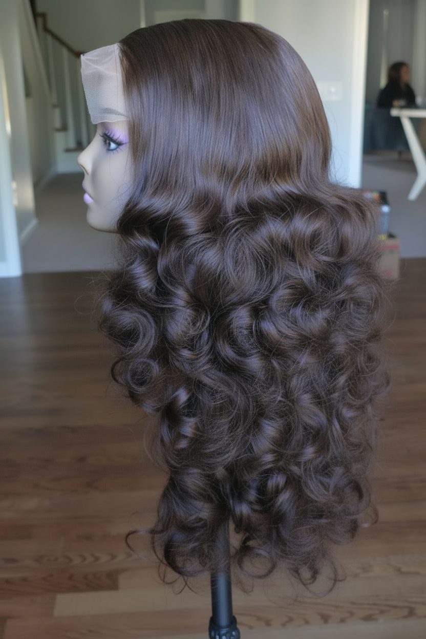 Neo Chestnut Layer bounce 16/18/22 with 5x5  Closure