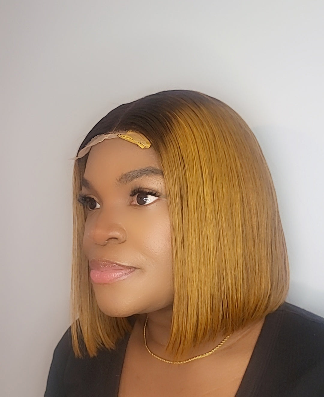 10" Donor Bone Straight With 2x6 Closure Wig