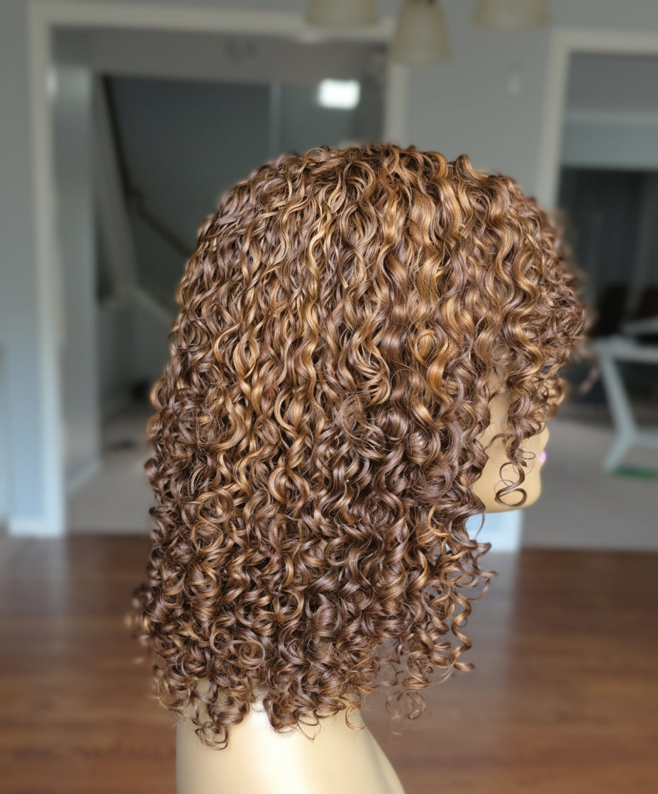 10" fringe  pixies Curl 💯Human Hair