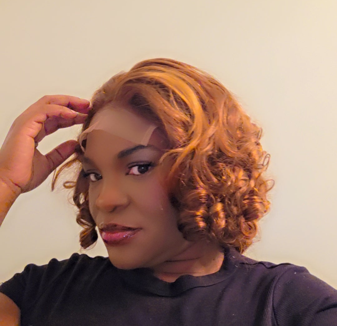 12"Lulu spring curl with a 5x5 Closure