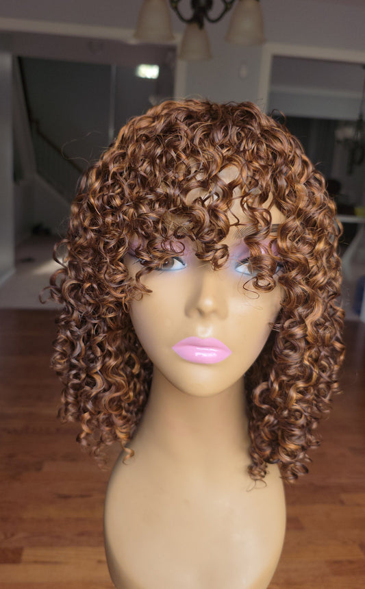 10" fringe  pixies Curl 💯Human Hair