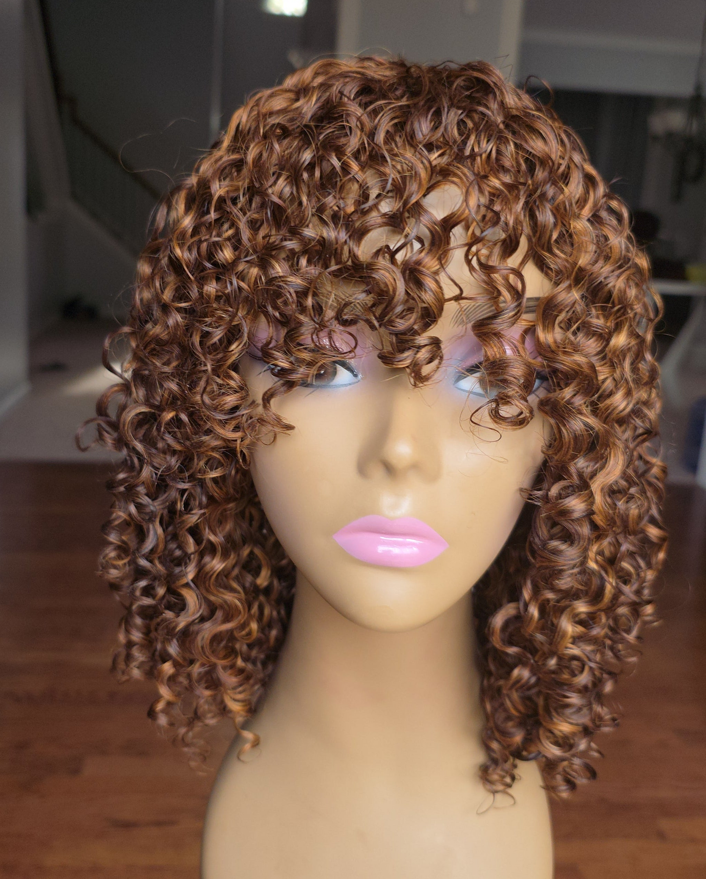 10" fringe  pixies Curl 💯Human Hair